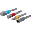 Bgs Technic Adapterių rinkinys | spalvoti | 6.3 mm (1/4") | 6.3 mm (1/4") / 10 mm (3/8") / 12,5 mm (1/2") | 4 vnt. (20814)