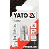 Yato Toya Sa Poland Antgaliai | 6,3 mm (1/4") | S2 Ni | kryžminiai PH3 | 2 vnt. (YT-78002)