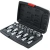 Bgs Technic Antgalių / galvučių rinkinys | 12,5 mm (1/2") | T-Star (Torx ) / E-Type | 19 vnt. (95100)
