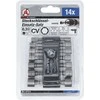 Bgs Technic Antgalių / galvučių rinkinys | 6.3 mm (1/4") | Metrinis + coliniai | 14 vnt. (67314)