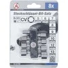 Bgs Technic Antgalių / galvučių rinkinys | 6.3 mm (1/4") | 5-13 mm | 8 vnt. (67308)