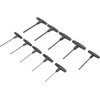 Bgs Technic T-rankenėlių atsuktuvų rinkinys | Coliniai dydžiai | Hex šešiakampis 3/32"-3/8" | 10 vnt. (7099)