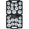 Bgs Technic Tepalo filtro lėkštelių rinkinys | lietas aliuminis | 12,5 mm (1/2") | 23 vnt. (1035)