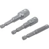 Grąžtas Bgs Technic Adapterių komplektas | 6.3 mm (1/4") antgalis | 6.3 mm (1/4") / 10 mm (3/8") / 12,5 mm (1/2") | 3 vnt. (9685)