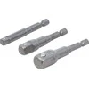 Grąžtas Bgs Technic Adapterių komplektas | 6.3 mm (1/4") antgalis | 6.3 mm (1/4") / 10 mm (3/8") / 12,5 mm (1/2") | 3 vnt. (9685)