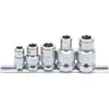 Bgs Technic Adapterių rinkinys antgaliams | 6,3 mm (1/4") / 10 mm (3/8") / 12,5 mm (1/2") | 5 vnt. (70103)