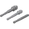 Bgs Technic Adapterių rinkinys su šarnyrais | 6.3 mm (1/4") | 3 vnt. (9162)