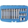 Bgs Technic Antgalių komplektas | 10 mm (3/8") storis | Spline (Ribe) | 22 vnt. (5013)