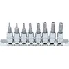 Bgs Technic Antgalių rinkinys | 6.3 mm (1/4") | hex šešiakampis | su skyle | 2 - 7 mm | 8 vnt. (5156)