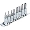 Bgs Technic Antgalių rinkinys | 6.3 mm (1/4") | hex šešiakampis | su skyle | 2 - 7 mm | 8 vnt. (5156)
