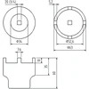 Bgs Technic Apatinio atraminio šarnyro kaištinis raktas Mercedes-Benz M-Class W163 / W164 | 3/4" | 4 kaiščiai (5420)