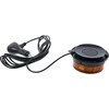 Bgs Technic Besisukantis įspėjamasis švyturėlis | geltonas | su magnetu | 12 V / 24 V | Ø 130 mm (70342)