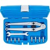 Bgs Technic Diržo įtempimo/reguliavimo įrankis su keičiamais kaiščiais | reguliuojamas | Ø 2.5 - 9 mm (9602)