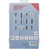 Bgs Technic Eglutės tipo klipsų asortmentas GM, VW, Chrysler, BMW, Nissan Ford | 340 vnt. (9055)