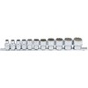 Bgs Technic Galvučių rinkinys, 12 kampų | 10 mm (3/8") | Coliniai dydžiai | 11 vnt. (9112)