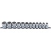 Bgs Technic Galvučių rinkinys 12 kampų | 10 mm (3/8") | 8 - 19 mm | 12 vnt. (9105)