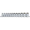 Bgs Technic Galvučių rinkinys 12 kampų | 10 mm (3/8") | 8 - 19 mm | 12 vnt. (9105)