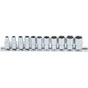 Bgs Technic Galvučių rinkinys, šešiakampės | 6.3 mm (1/4") | coliniai dydžiai | 11 vnt. (2433)
