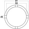 Bgs Technic Galvutė su išoriniais dantukais | 69 mm | KM8 (8265-10)