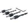 Bgs Technic Grąžtai/frezos medžiui | 4 vnt | 4-5-6-8 mm (50790)