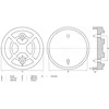 Bgs Technic Guminis padas | auto keltuvams | Ø 120 mm (7049)