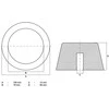 Bgs Technic Guminis padas | auto keltuvams | Ø 105 mm (7009)