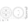 Bgs Technic Guminis padas | auto keltuvams | Ø 140 mm (7048)