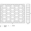 Bgs Technic Guminis padas | auto keltuvams | 160 x 120 x 20 mm (7036)