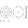 Bgs Technic Guminis padas | auto keltuvams | Ø 120 mm (7050)
