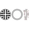 Bgs Technic Guminis padas | auto keltuvams | Ø 120 mm (6471)