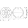 Bgs Technic Guminis padas | auto keltuvams | Ø 120 mm (7052)