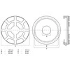Bgs Technic Guminis padas | auto keltuvams | Ø 100 mm (7042)