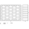 Bgs Technic Guminis padas | auto keltuvams | 160 x 120 x 40 mm (7007)