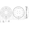 Bgs Technic Guminis padas | auto keltuvams | Ø 125 mm (7054)