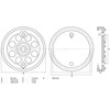 Bgs Technic Guminis padas | auto keltuvams | Ø 120 mm (7053)