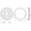 Bgs Technic Guminis padas | auto keltuvams | Ø 123 mm (7043)