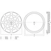 Bgs Technic Guminis padas | auto keltuvams | Ø 120 mm (7051)