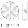 Bgs Technic Guminis padas | keltuvams ant ratukų | 125 x 27 mm (72111)