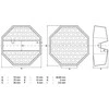 Bgs Technic Guminis padas | keltuvams ant ratukų | 70 x 70 x 26 mm (72109)