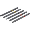 Bgs Technic Ilgų sukimo antgalių rinkinys | PH / PZ / SL profiliai | 1/4" | 110 mm | 5 vnt. (4832)