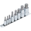 Bgs Technic Įpresuotų antgalių rinkinys | 6.3 mm (1/4") / 10 mm (3/8") / 12.5 mm (1/2") | Spline (XZN) | 8 vnt. (5105)