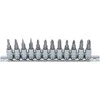 Bgs Technic Įpresuotų antgalių rinkinys | 6.3 mm (1/4") plokšti SL, kryžminiai PH / PZ | 12 vnt.. (2163)