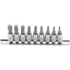 Bgs Technic Įpresuotų antgalių rinkinys | 6.3 mm (1/4") | T-Star (Torx) T10 - T50 | 9 vnt. (2164)
