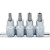 Bgs Technic Įpresuotų antgalių rinkinys | 12,5 mm (1/2") | T-Star su skyle (Torx) T40 - T55 | 4 vnt. (8885)
