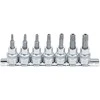 Bgs Technic Įpresuotų antgalių rinkinys | 10 mm (3/8") | T-Star su skyle (Torx) T15 - T50 | 7 vnt. (9341)