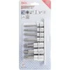 Bgs Technic Įpresuotų antgalių rinkinys | 10 mm (3/8") / 12,5 mm (1/2") | Spline (RIBE) M6 - M14 | 7 vnt. (5185)