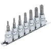 Bgs Technic Įpresuotų antgalių rinkinys | 10 mm (3/8") | T-Star su skyle (Torx) T15 - T50 | 7 vnt. (9341)
