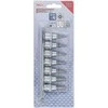 Bgs Technic Įpresuotų antgalių rinkinys | 10 mm (3/8") | T-Star su skyle (Torx) T15 - T50 | 7 vnt. (9341)