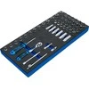 Bgs Technic Įrankių vežimėlio įdėklas su galvučių rinkiniu | 6,3 mm (1/4") | 50 vnt. (4127)