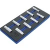 Bgs Technic Įrankių dėklas 1/3: Galvutės šešiakampės | 12,5 mm (1/2") | 10 - 24 mm | Ilgos | 9 vnt. (4057)